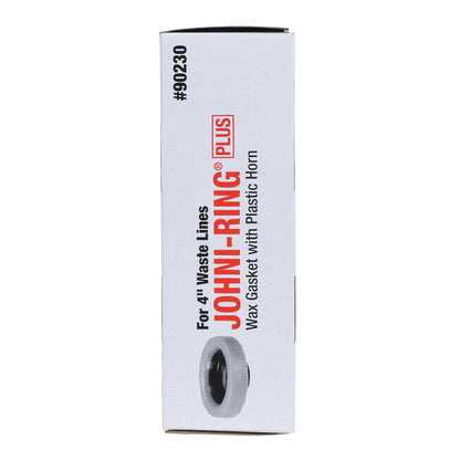 Standard Wax Gasket with Plastic Horn - 4" - Johni-Ring Plus