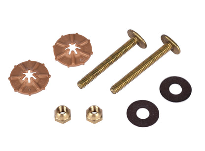 Johni Quick Bolt Closet Bolt - Brass - for Water Closet Base