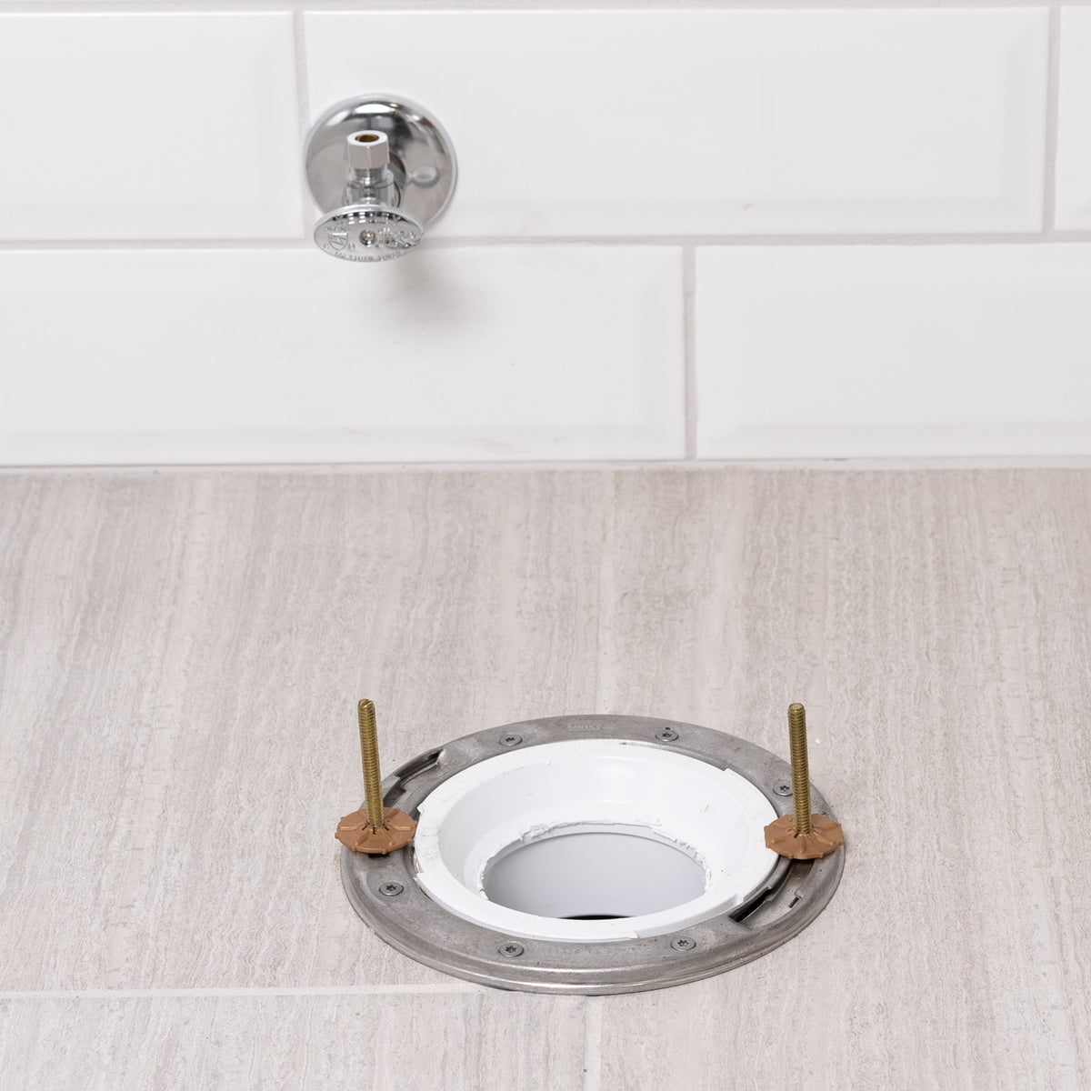 Johni Quick Bolt Closet Bolt - Brass - for Water Closet Base