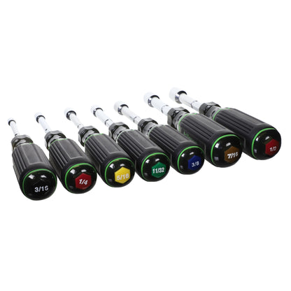 Magnetic Nut Driver Set - Polished Chrome - 3/16 to 1/2"