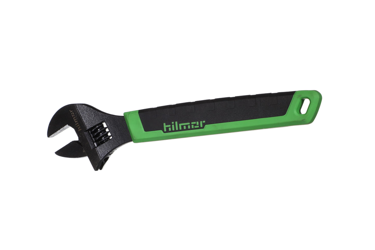 Hilmor® 1885422 Adjustable Wrench, 1-1/2 in, 12-1/8 in OAL, Metal Body