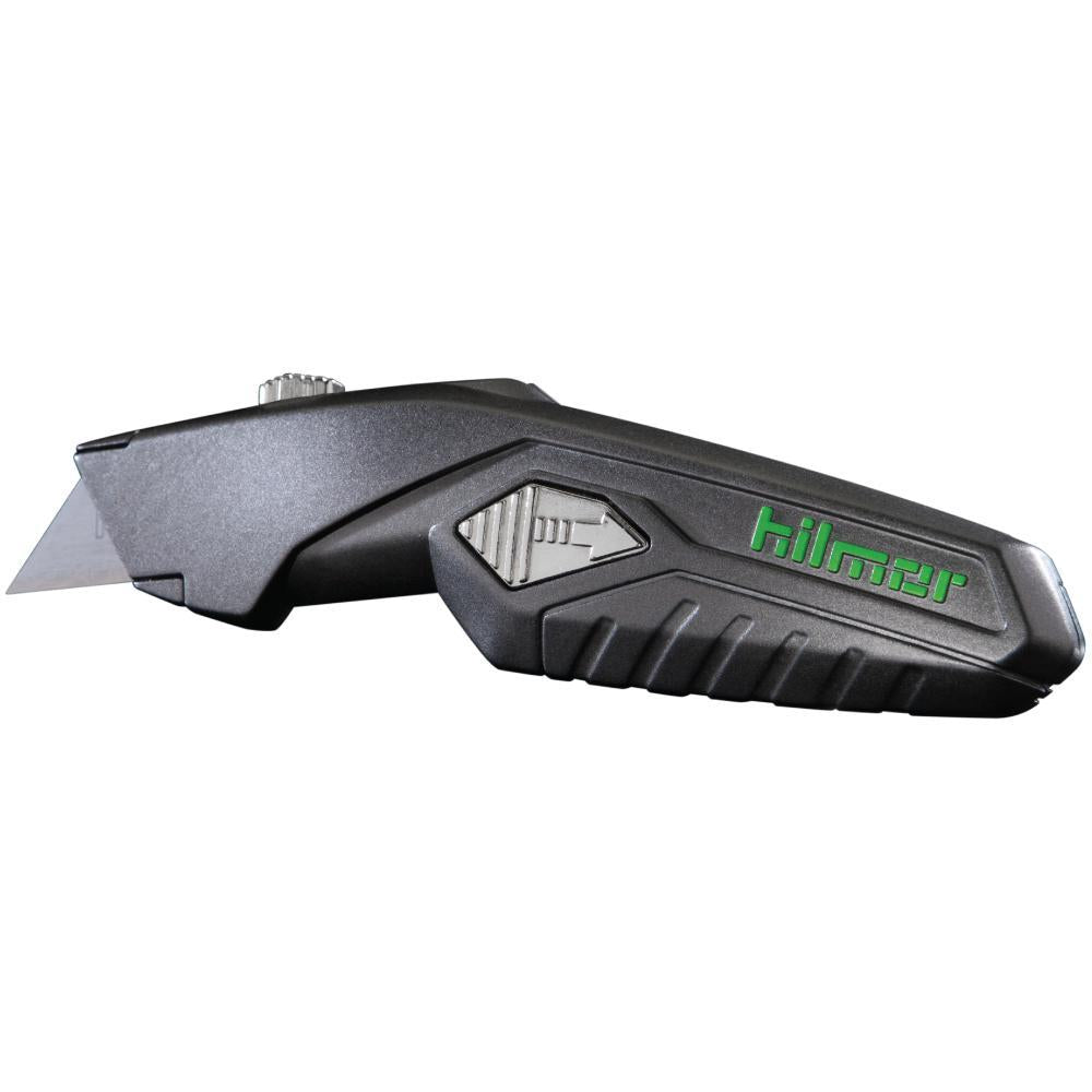 Hilmor® 1885434 Utility Knife, Retractable Blade, Bi-Metal Blade, 3 Blades Included, 1-3/4 in OAL