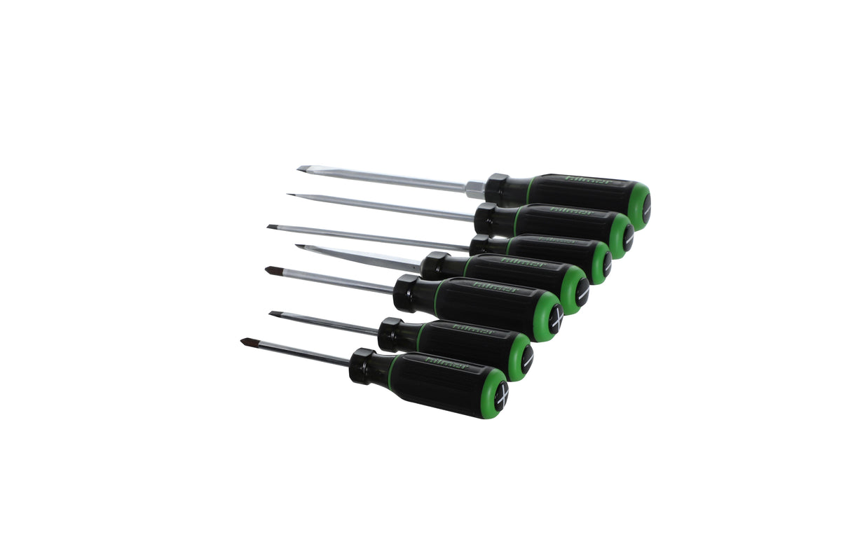 Screwdriver Set - Polished Chrome - 7 Pieces