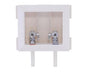 Holdrite® HR-W-P HR-W Quarter-Turn Handle Washing Machine Outlet Box, 3/4 in MHT, For Use With Condensate or T&P Relief Piping, 160 degree F Temperature/125 psi Pressure, ABS, White