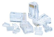 IDEAL® 85-366 Modular Plug, Cat 6 RJ45 Module, 8 Ports, Nylon, Clear