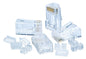 IDEAL® 85-366 Modular Plug, Cat 6 RJ45 Module, 8 Ports, Nylon, Clear