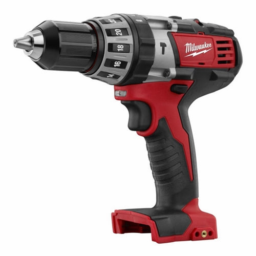 Milwaukee® 2602-20 M18™ Cordless Hammer Drill/Driver, 1/2 in Single Sleeve Chuck, 18 VDC, 0 to 450 rpm, 0 to 1700 rpm No-Load, Li-Ion Battery