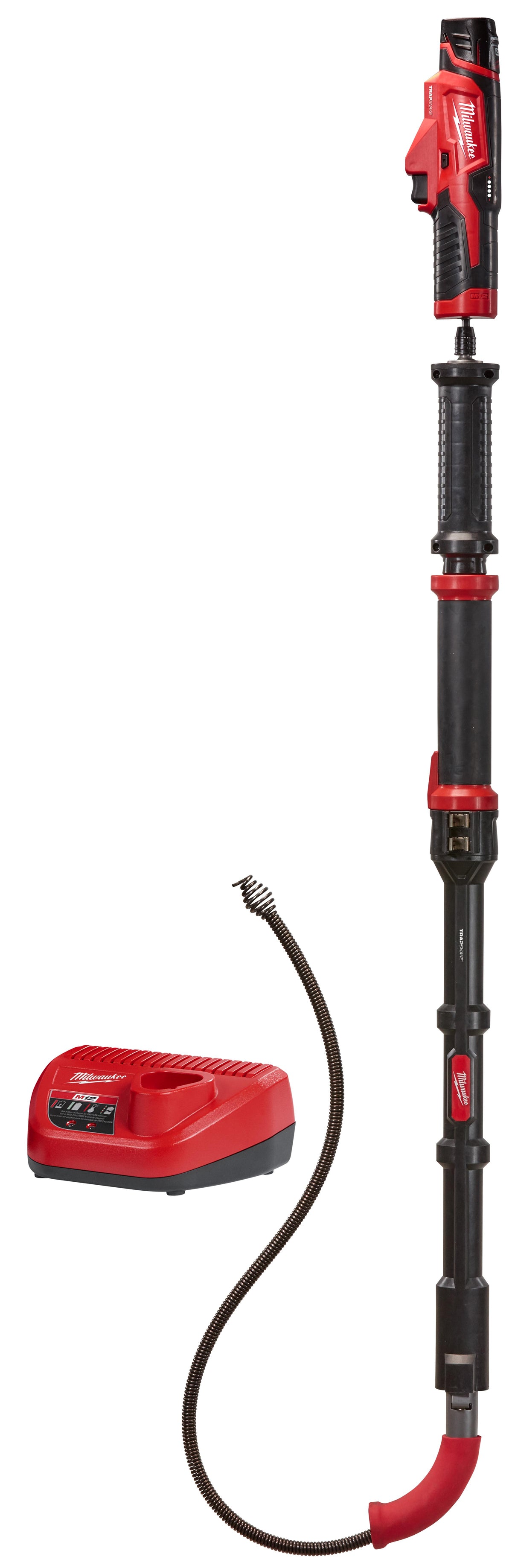 M12 Toilet Auger Kit With Fixed Pocket, 6 ft