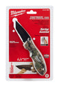 Milwaukee® Fastback™ 48-22-1996 Camo Spring Assisted Knife, Stainless Steel Clip Point Serrated Blade, 3 in L Blade