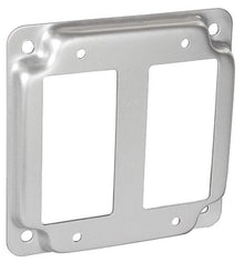 GARVIN® G1950 Cover, 4 in L x 4 in W x 0.56 in D, (2) Decorative/GFCI Receptacles Cover, Steel