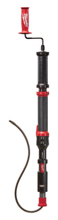 Milwaukee® TRAPSNAKE™ 49-16-2574 Cordless Urinal Auger With Fixed Pocket, 4 ft, Rubber/Steel, For Use With 1-1/4 to 2 in Drain