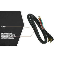 Southwire® 9044SW8808 Range Cord Set, 125/250 V AC, NEMA 14-50P End Connection, 4 ft L Cord, 6 AWG Conductor, PVC