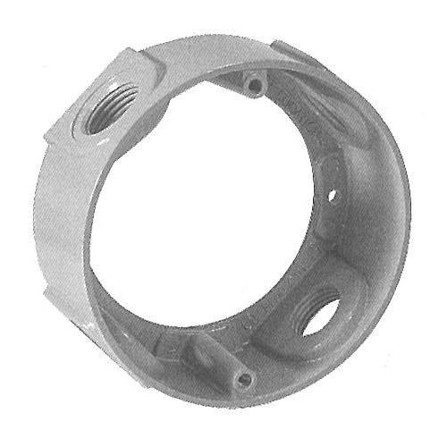 Southwire - Topaz WRB475EXT 4-Hole Weatherproof Box Extension With Knockout, 1.58 in D, Copper-Free Aluminum