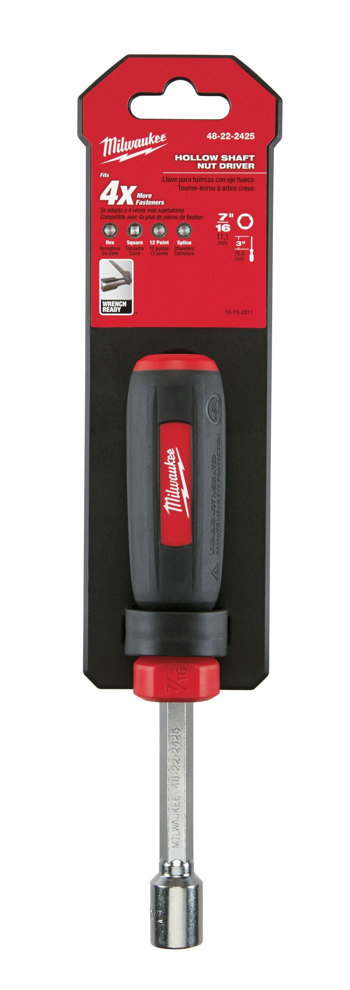 Nut Driver - Polished Chrome - 7/16"