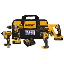 DeWALT® DCK494P2 Cordless Combo Kit, 20 V DC, 5 Ah Li-Ion Battery