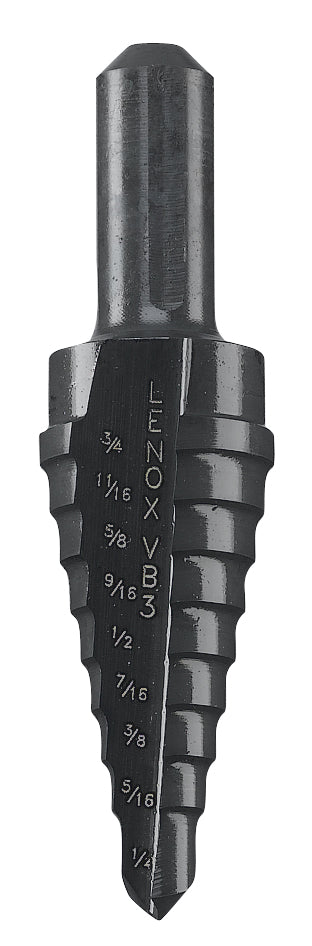 Step Drill Bit - 1/4" Dia Min Hole - HSS