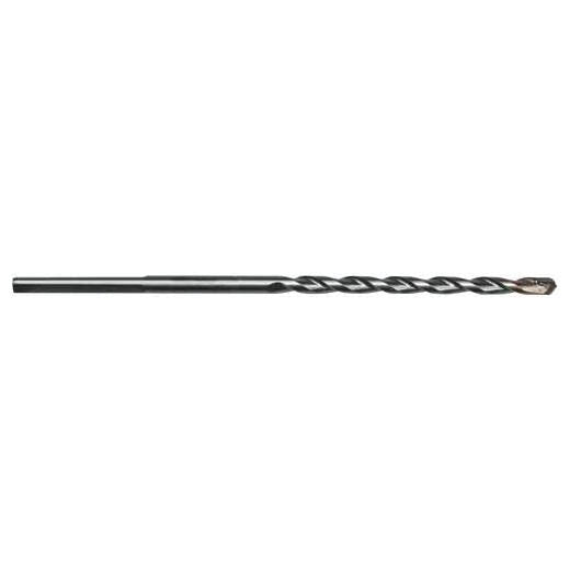 Milwaukee® Secure-Grip™ 48-20-8812 2-Cutter Standard Hammer Drill Bit, 1/4 in Drill Bit, 1/4 in 3-Flat Shank, 10 in D Cutting, Carbide Cutting Edge, 12 in OAL