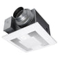 Panasonic WhisperGreen Select™ FV-05-11VKL1 Bath Ventilation Fan, 50/80/110 cfm, 4 and 6 in Dia Duct, 11.1 W, 120 VAC, 0.12 A, 0.3 Sones, Import