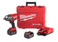 Milwaukee® M18™ FUEL™ 2767-22 High Torque Cordless Impact Wrench With Friction Ring Kit, 1/2 in, 1000 ft-lb Torque, 18 V DC, 8.39 in OAL