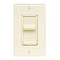 Leviton® SureSlide® 6637-PI 1-Pole 3-Way Dimmer Electro-Mechanical Fan Speed Control Switch, 120 VAC, 5 A, On/Off Operational Mode, Ivory