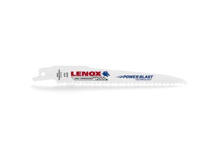 Lenox® 22750OSB656R Reciprocating Saw Blade, 6 in L x 3/4 in W, 6 TPI, Steel Body, Universal/Toothed Edge Tang