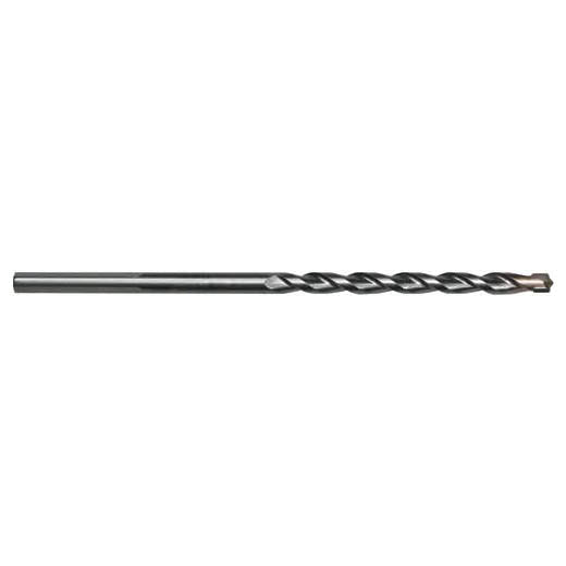 Milwaukee® Secure-Grip™ 48-20-8822 2-Cutter Standard Hammer Drill Bit, 3/8 in Drill Bit, 3/8 in 3-Flat Shank, 10 in D Cutting, Carbide Cutting Edge, 12 in OAL
