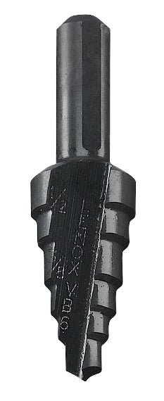 Step Drill Bit - 3/8" Dia Min Hole - HSS