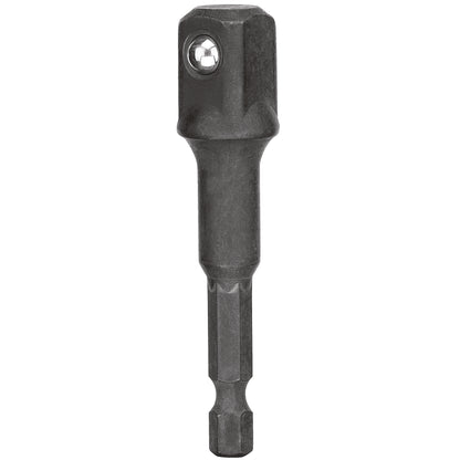 Hex Shank Socket Adapter - Steel - Black Oxide