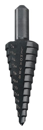 Lenox® Vari-Bit® 30908VB8 Step Drill Bit, 3/16 in Dia Min Hole, 7/8 in Dia Max Hole, 12 Steps, HSS, 12 Hole Sizes, 3/8 in Shank