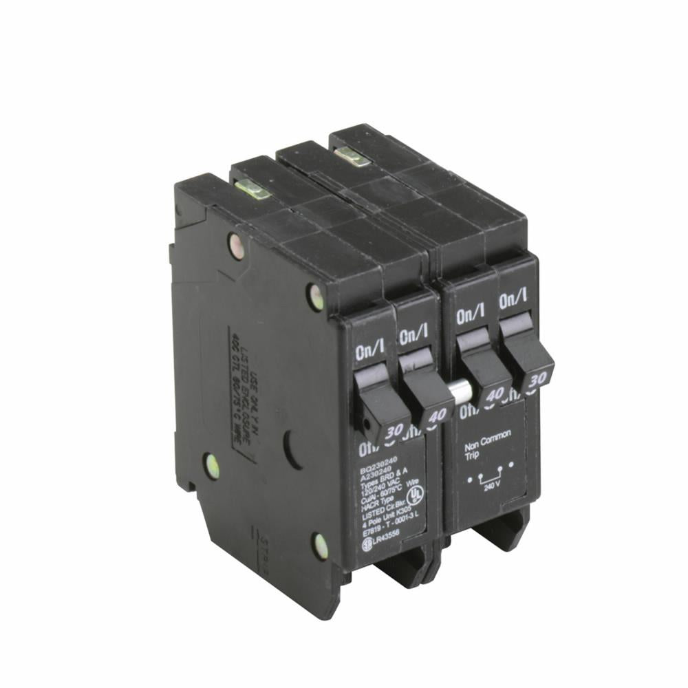Type Bq Ctl Quadplex Circuit Breaker - Plug-On - 4 Poles