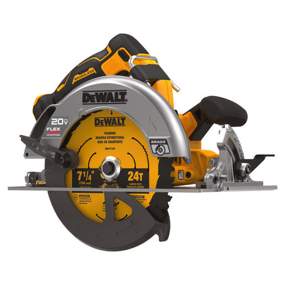 Brushless Cordless Circular Saw - 7-1/4" Dia Blade - 20 V