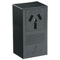 Non-Grounding Straight Blade Receptacle - Black - 50 A