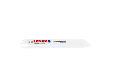 Lenox® 22754OSB818R Reciprocating Saw Blade, 8 in L x 3/4 in W, 18 TPI, Steel Body, Universal/Toothed Edge Tang