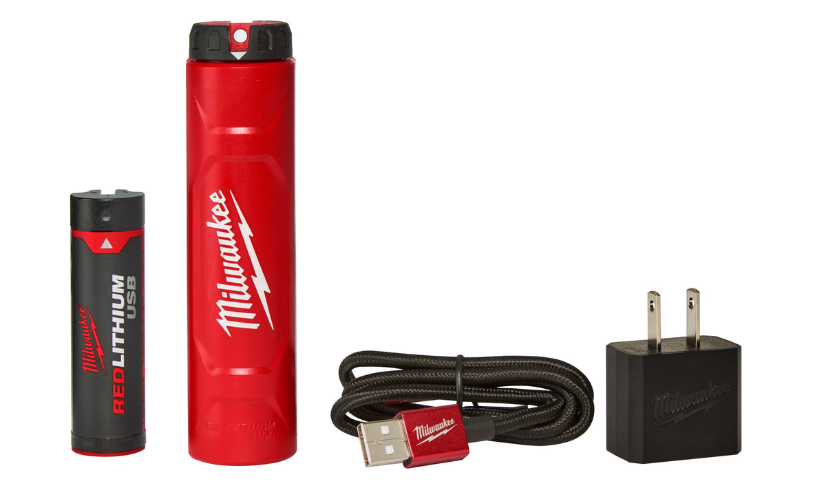 Milwaukee® REDLITHIUM™ 48-59-2003 Heavy Duty Kit Cordless Battery and Charger Kit, Li-Ion Battery, 120 V AC Charge, For Use With USB Rechargeable Products