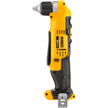 DeWALT® 20V MAX* DCD740B Compact Cordless Right Angle Drill/Driver, 3/8 in Keyed/Ratcheting Chuck, 20 V, 360 in-lb Torque, 0 to 650/0 to 2000 rpm No-Load, 4 in OAL, Li-Ion Battery