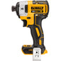 DeWALT® 20V MAX* MATRIX™ XR™ DCF887B Compact Lightweight Cordless Impact Driver, 1/4 in Hex Drive, 0 to 3800 ipm, 1825 in-lb Torque, 20 V, 5.3 in OAL, Tool Only