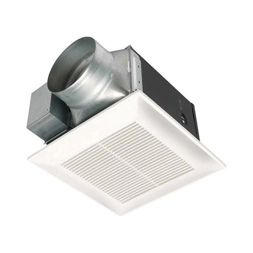 Panasonic FV-40VQ4 Round Bathroom Exhaust Fan, 390 cfm Flow Rate, 6 in Dia Duct, 111.4 W, 120 V AC, 0.99 A, 3 sones, Import