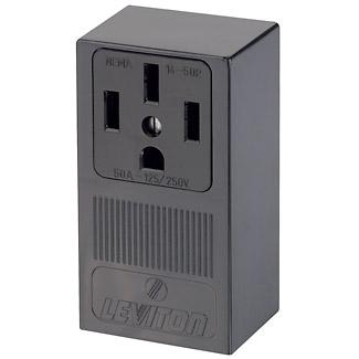 Grounding Straight Blade Receptacle - Thermoplastic
