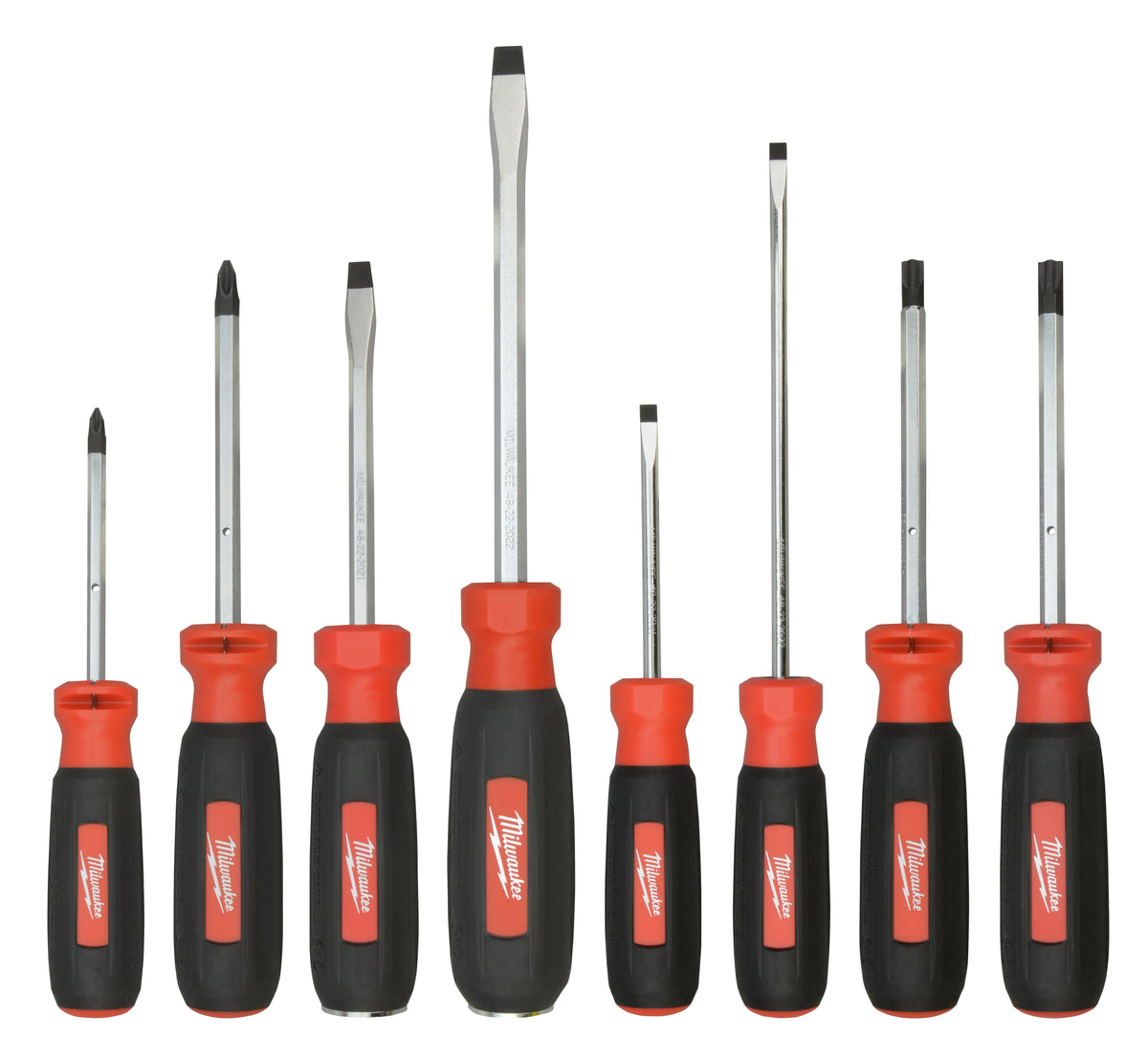 Demolition Screwdriver Set - 8 Pieces - Steel/Rubber Handle