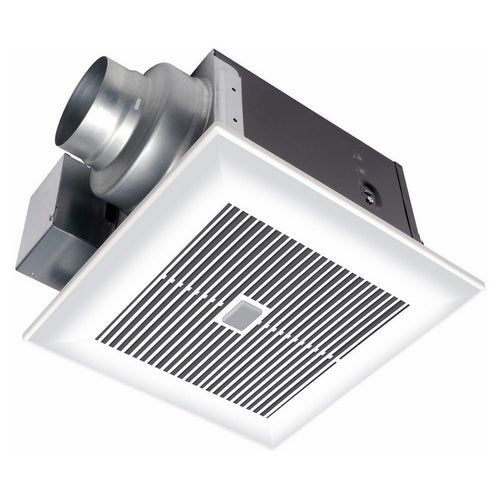 Panasonic WhisperSense™ FV-11VQC5 Ventilation Fan, 110 cfm, 4 and 6 in Dia Duct, 24.3 W, 120 VAC, 0.22 A, 0.3 Sones, Import