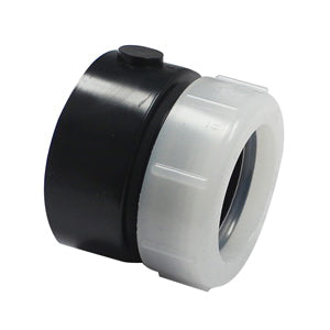 IPEX® 102853A DWV Trap Adapter With 1-Piece Poly Nut, 1-1/2 in Nominal, Hub x Slip Joint End Style, ABS