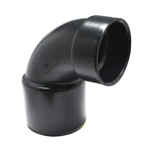 IPEX® 103103A DWV Reducing Closet Elbow With Test Cap, 4 x 3 in Nominal, Spigot x Hub End Style, ABS