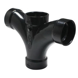 IPEX® 104153 Double Combination Fitting, 2 in Nominal, Hub End Style, ABS