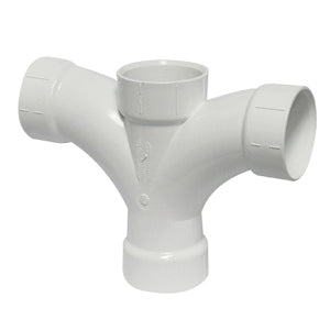IPEX® 194155 DWV Double Fixture, Double Fixture, 3 in Nominal, Hub End Style, PVC