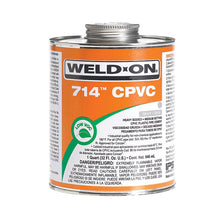 Weld-On® 714™ 10137 Heavy Body Low VOC Solvent Cement With Applicator Cap, 0.5 pt Container, Orange