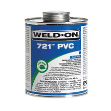 Weld-On® 721™ 10160 High Strength Low VOC Medium Body Solvent Cement, 1 gal Container, Blue