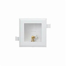 Water-Tite MultiBox™ 82928 Ice Maker Outlet Box With Valve, 1/2 in F1807 PEX CP, PVC, Domestic