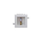 Water-Tite MultiBox™ 83069 Fire Rated Ice Maker Outlet Box With Quarter Turn Arrester Valve, PVC, Domestic