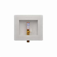 Water-Tite 87980 Ice Maker Outlet Box With Valve and Hammer Arrester, 1/2 in PEX, Plastic, Domestic