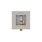 Guy Gray™ 88527 Mini Ice Maker Outlet Box With Quarter Turn Hammer Arrester Valve, Stainless Steel, Brass Plated, Domestic